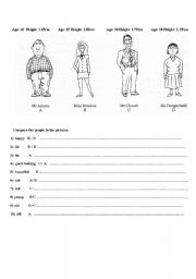 English Worksheet: comperative and superlative