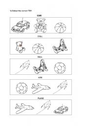 English Worksheet: Toys 2 PAGES