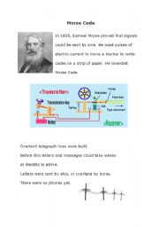 English Worksheet: Morse Code