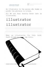 English worksheet: What is an illustrator