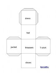 English Worksheet: Clothes and Colours game