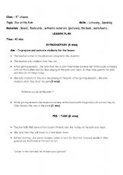 English worksheet: Fun At the Park