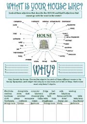 English Worksheet: What is your house like?