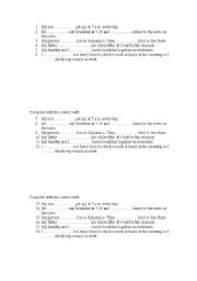 English Worksheet: Simple Present Tense