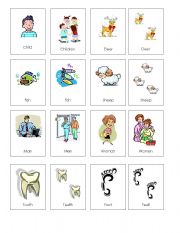 English Worksheet: Irregular plural nouns 