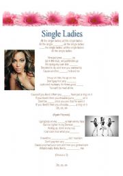 English Worksheet: Single ladies song