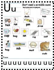 ABC Short vowel u