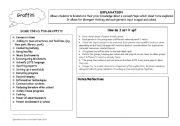 English worksheet: Planning sheet