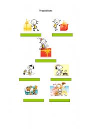 English worksheet: prepositions