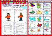 English Worksheet: MY TOYS