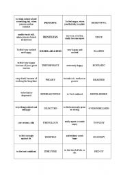 English Worksheet: moods