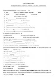 English Worksheet: present perfect simple and continuous
