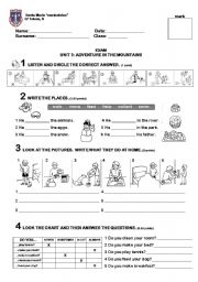 English Worksheet: AT HOME