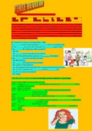 English Worksheet: tense review