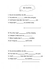 English worksheet: 