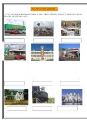 English Worksheet: Some places in New Zealand