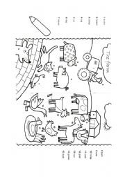 English Worksheet: the farm