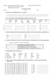 English Worksheet: Parts of speech