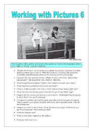 English Worksheet: Working with pictures 6