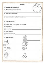 English Worksheet: worksheet