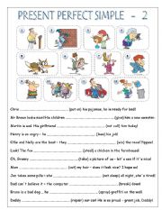 English Worksheet: PRESENT PERFECT SIMPLE