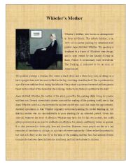 English Worksheet: Painting 4 ( Whistlers Mother)