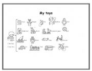 English Worksheet: My toys