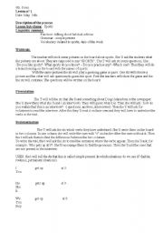 English Worksheet: Simple present lesson plan based on sports