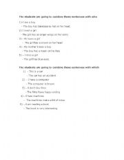 English worksheet: relative clause