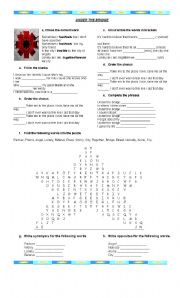 English Worksheet: UNDER THE BRIDGE (Red Hot Chili Peppers)
