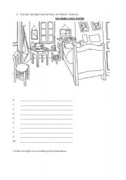 English Worksheet: VAN GOGHS ROOM AT ARLES