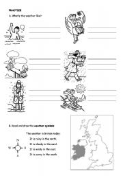 English Worksheet: The Weather PART 2