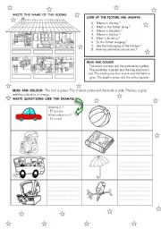 English Worksheet: rooms and others 