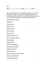 English Worksheet: Simple Present Tense
