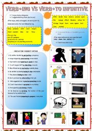 verbs+ ing or to infinitive