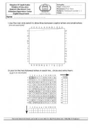 English Worksheet: practice your alphabet