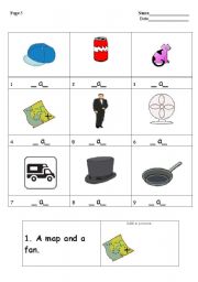 English worksheet: Learning reading and writing Part 2