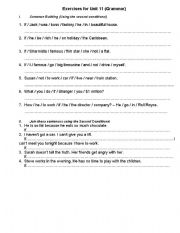 English Worksheet: Second conditional ws