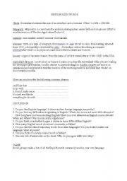 English Worksheet: New English words