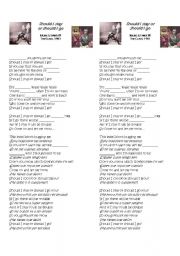 English Worksheet: The CLASH Should I stay or Should I go
