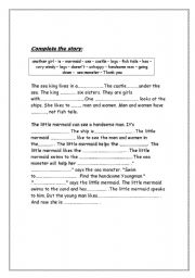 English worksheet: Complete the story