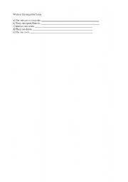 English worksheet: Negative form - cant