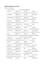 English Worksheet: Linking words - multiple choice exercise