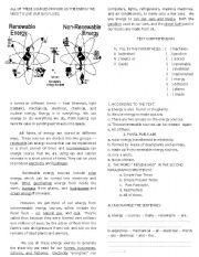 English Worksheet: listening