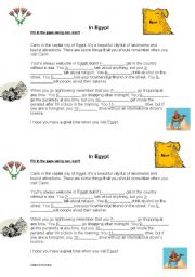 English Worksheet: In Egypt