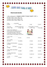 English Worksheet: Plural of Nouns