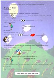 English Worksheet: Sleeping To Dream By Jason Mraz 