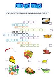 English Worksheet: FOOD AND DRINKS