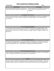 English worksheet: gradual release template
