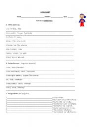 English Worksheet: Verb to be simple past